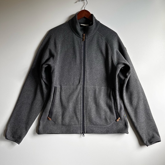 Fjall Raven Men's Gray Full-Zip Sweater Fleece Medium - Picture 1 of 7